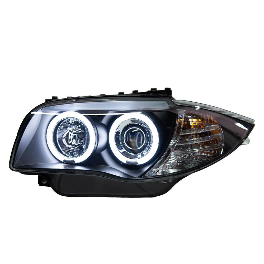 AKD Car Styling Head Lamp for BMW E87 Headlights 2003-2010 120i 118i E87 LED Headlight Angel Eye DRL Hid Bi Xenon Auto Accessories