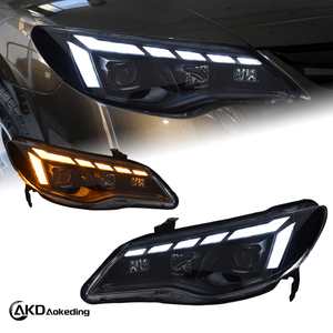 AKD Headlight Assembly Retrofit for 2012-2015 Civic Models with LED Laser Sequential Turn Signals, Daytime Running Lights, And Bi-xenon Projector Lenses.