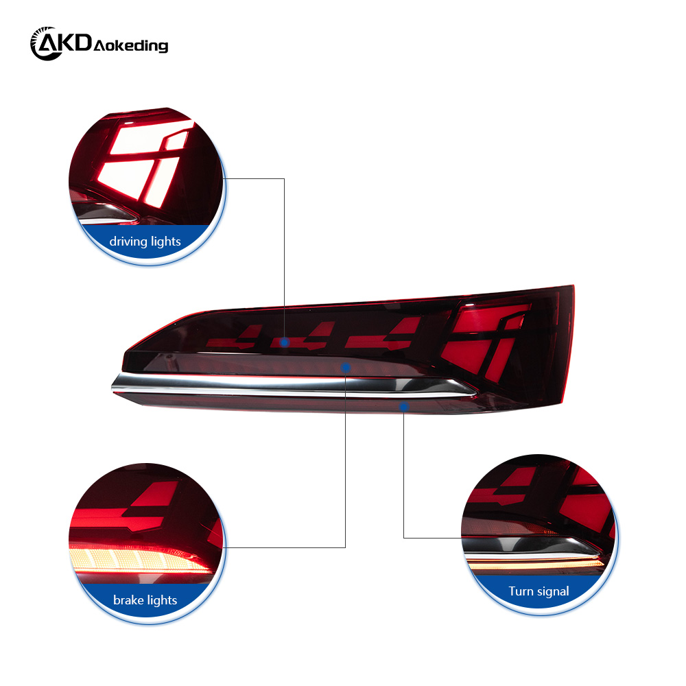 AKD Is Suitable for Retrofitting The Taillight Assembly of 2020-2025 Audi Q7 with New LED Dynamic Daytime Running Lights And Sequential Turn Signals.