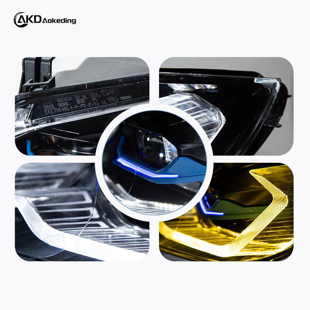 AKD is suitable for 2007-2010 BMW 3 Series E92 two-color spoon headlights two-color front lighting four near and eight far