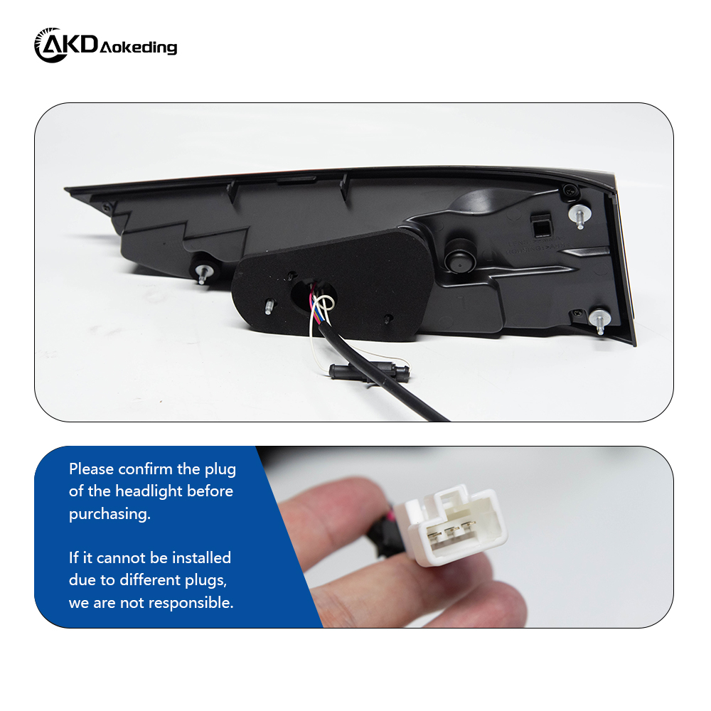AKD is suitable for retrofitting the taillight assembly of 2022-2023 Toyota Highlander with LED daytime running lights and sequential turn signals.