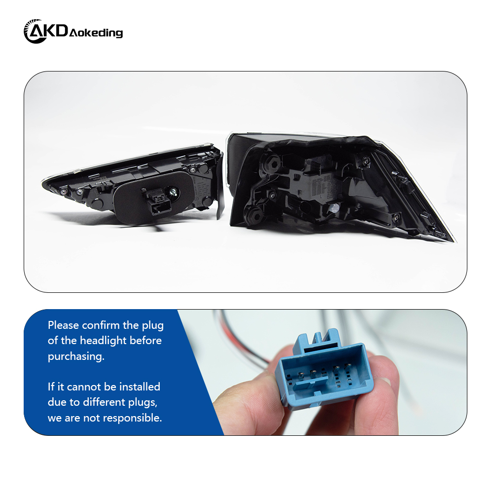 AKD Car Styling Tail Lamp for VW Golf 8 Tail Lights 2018-2021 Golf 8 LED Tail Light Golf MK8 Rear Stop DRL Brake Auto Accessories