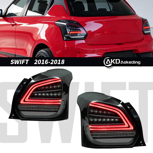 AKD is suitable for 2016-2018 Suzuki Swift daytime running light retrofit, LED taillights, DRL signal brake accessories.