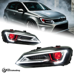 AKD is suitable for retrofitting 2011-2018 Volkswagen POLO "Devil Eye" headlight assemblies with LED lenses, daytime running lights, and sequential turn signals.
