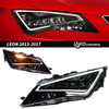 AKD is suitable for 2013-2017 SEAT Leon low-lift modification of LED headlight assembly, daytime running lights, and turn signals.