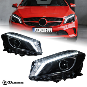 AKD is a genuine factory-fitted low-lift LED projector headlight assembly for 2012-2018 Mercedes-Benz A-Class W176 models.