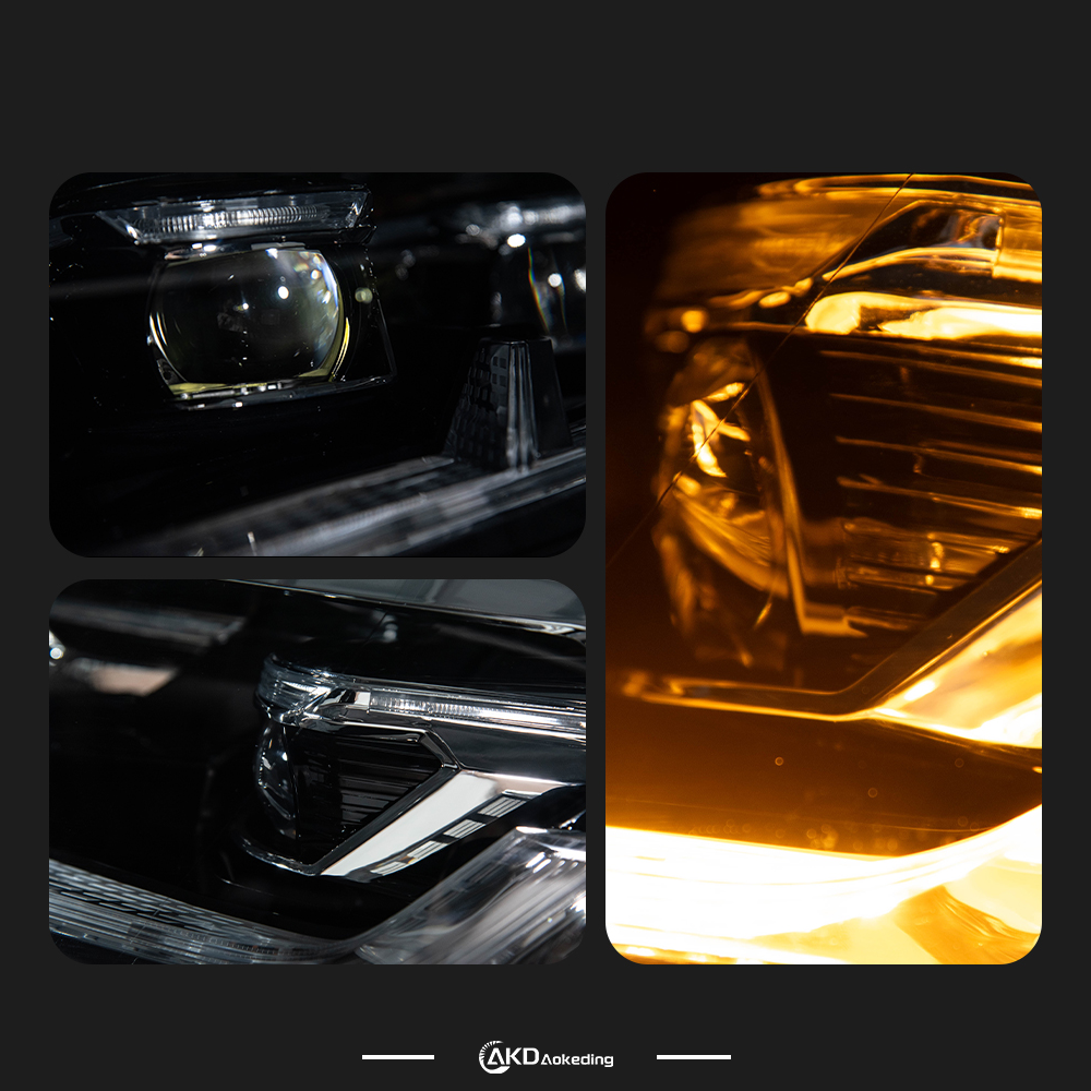 AKD is suitable for retrofitting 2019-2021 Volkswagen Multivan T6.1 with LED lens assembly, LED daytime running lights, and turn signals.