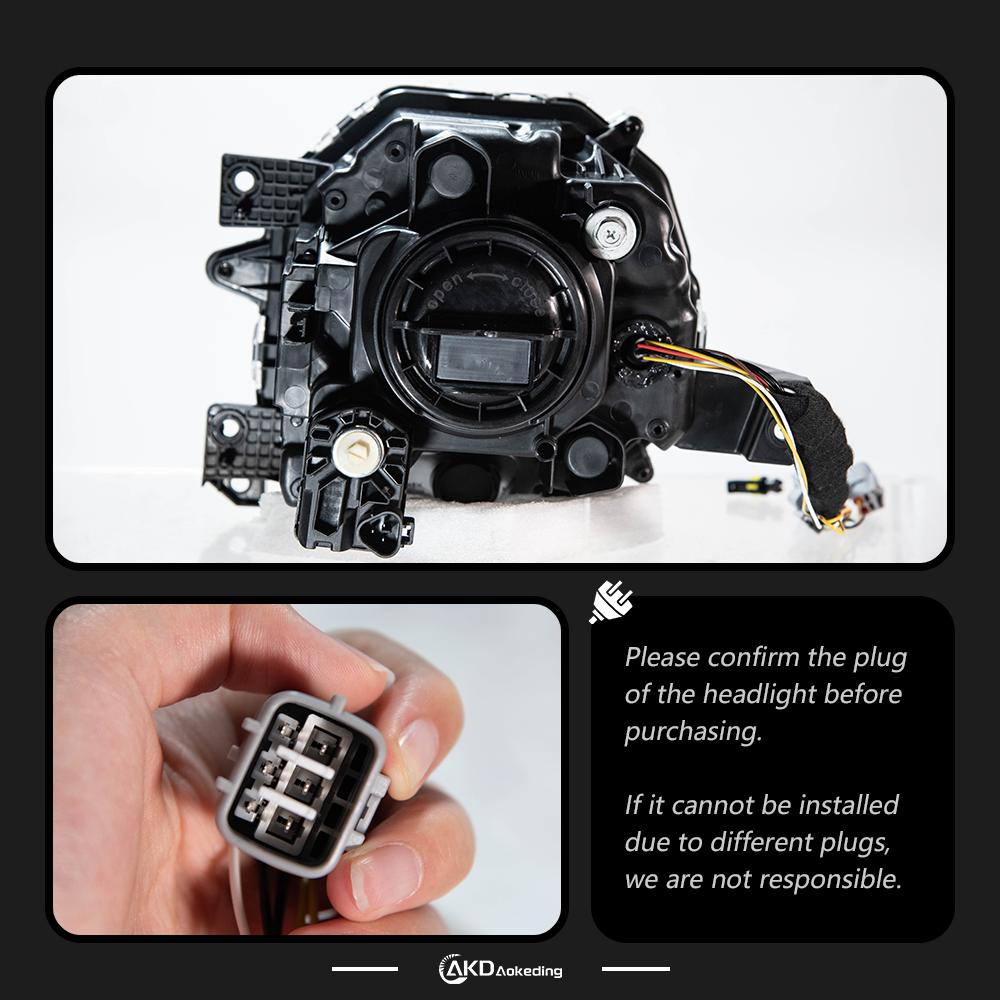 AKD is suitable for 2018-2025 Suzuki Jimny modified with LED projector headlights and daytime running lights.