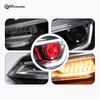 AKD is suitable for retrofitting 2011-2018 Volkswagen POLO "Devil Eye" headlight assemblies with LED lenses, daytime running lights, and sequential turn signals.
