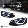 AKD headlight assembly upgrade for 2009-2012 Volkswagen Golf 6, and LED upgrade dual-lens lens parts for Golf 8.