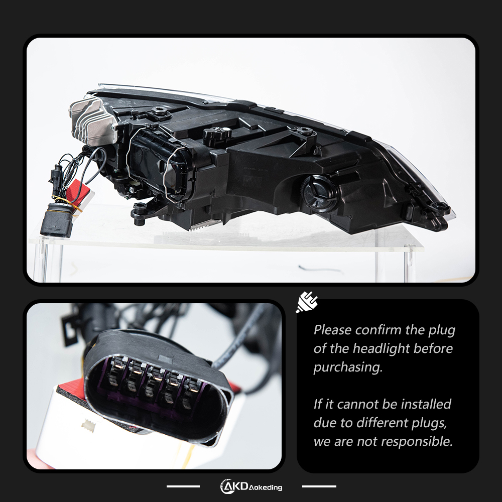 AKD is suitable for 2013-2017 SEAT Leon low-lift modification of LED headlight assembly, daytime running lights, and turn signals.