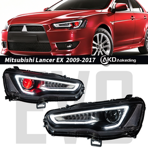 AKD-specific LED sequential turn signals for Mitsubishi Lancer EX headlight assemblies (2008-2016 models).