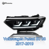 AKD Headlight Assembly Upgrade for 2017-2019 Volkswagen Passat EU B8 Models, Featuring LED Daytime Running Lights, Sequential Turn Signals, And Projector Lenses.