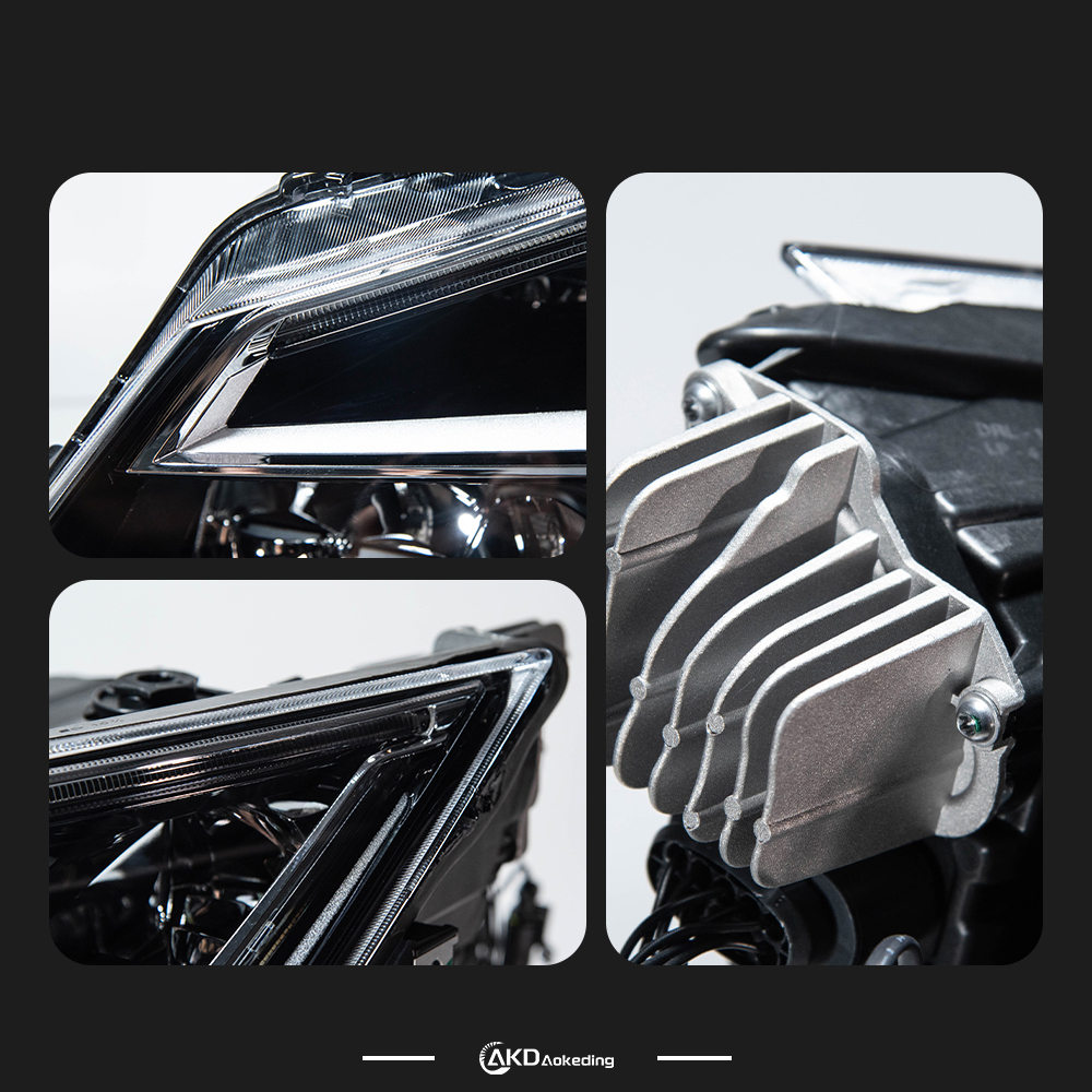 AKD is suitable for 2013-2017 SEAT Leon low-lift modification of LED headlight assembly, daytime running lights, and turn signals.