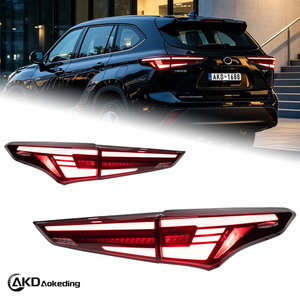 AKD is suitable for retrofitting the taillight assembly of 2022-2023 Toyota Highlander with LED daytime running lights and sequential turn signals.
