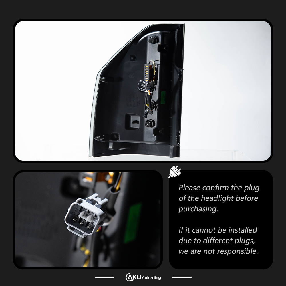 AKD is suitable for retrofitting the taillight assembly of 2009-2022 Mitsubishi Pajero V73 with scanning LED daytime running lights and sequential turn signals.