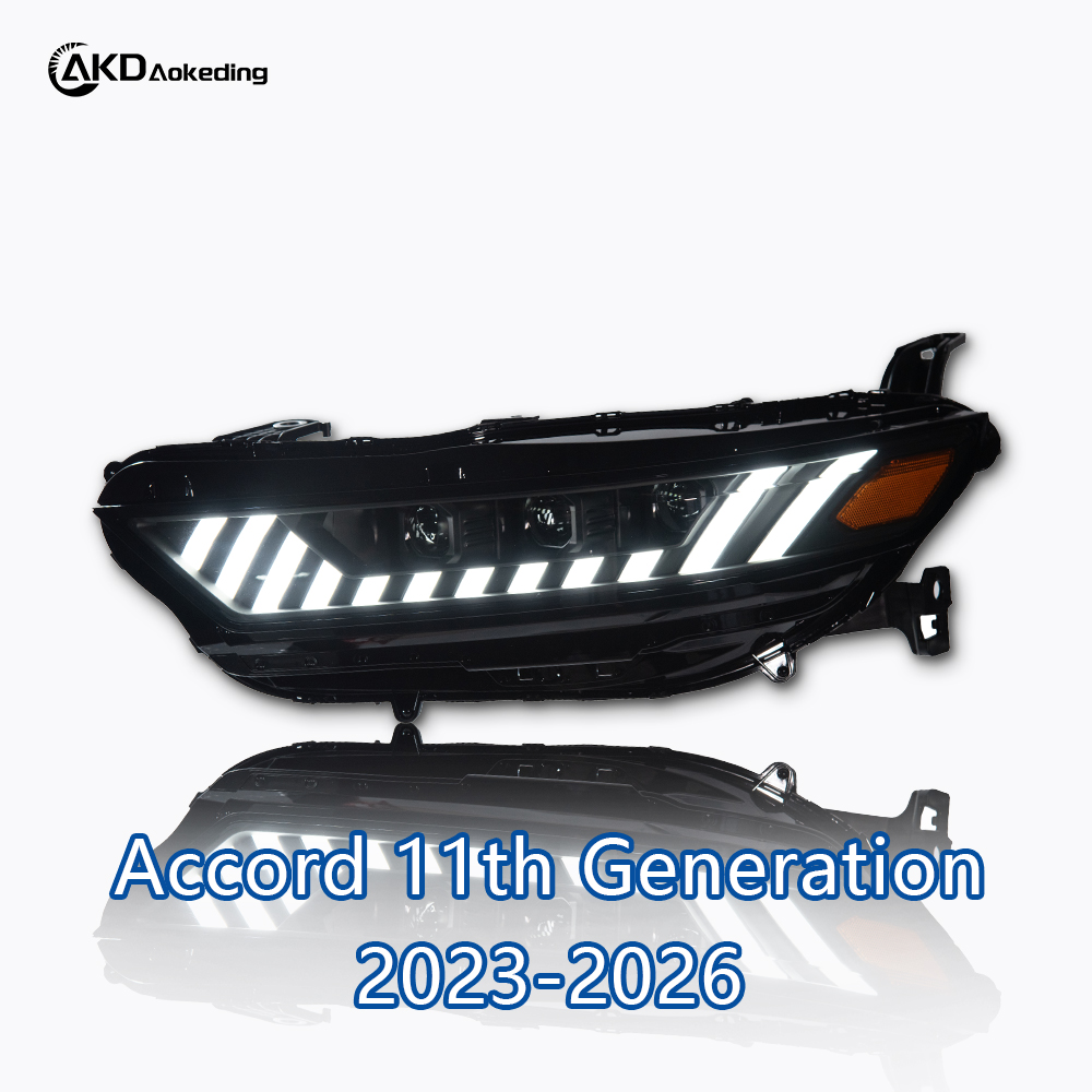 AKD LED daytime running lights and sequential turn signals are compatible with 2023-2026 Honda Accord 11th generation models.