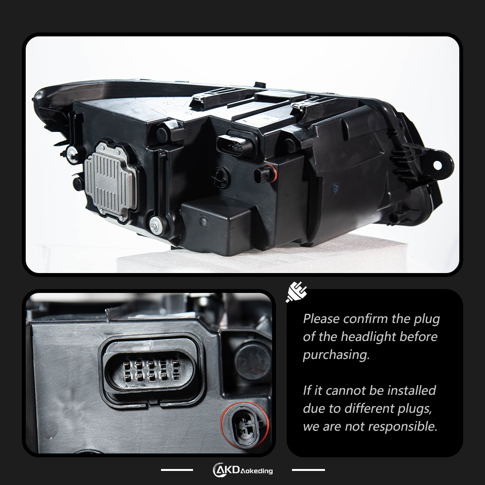 AKD is suitable for retrofitting 2019-2021 Volkswagen Multivan T6.1 with LED lens assembly, LED daytime running lights, and turn signals.