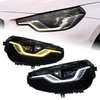AKD headlight assembly upgrade for 2022-2026 BMW 2 Series G42M2G87 models, featuring dual-color LED laser projector lenses.